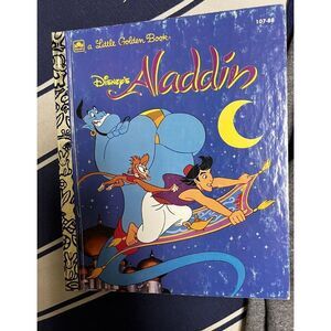 DHT) Disney's Aladdin A Little Golden Book‎ Hardcover Children's Vintage